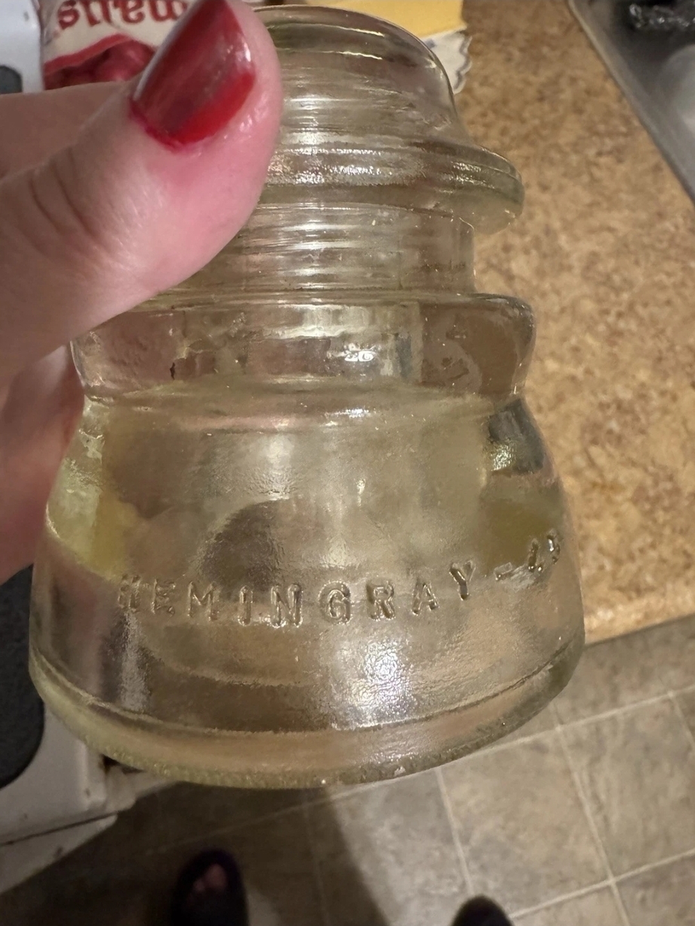 Hemingray Glass Insulator - Clear